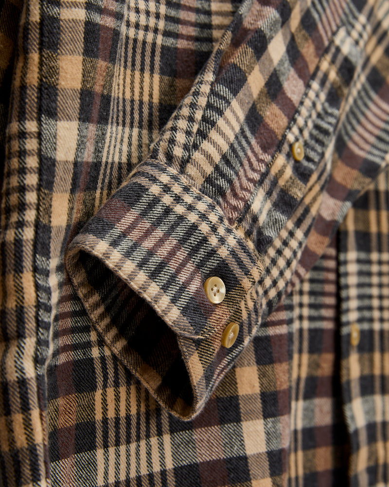 Manta Button-Up Shirt in Toffee