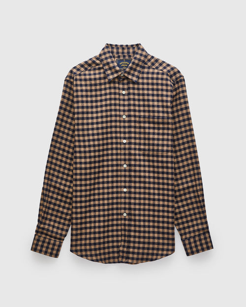Roca Button-Up Shirt in Brown