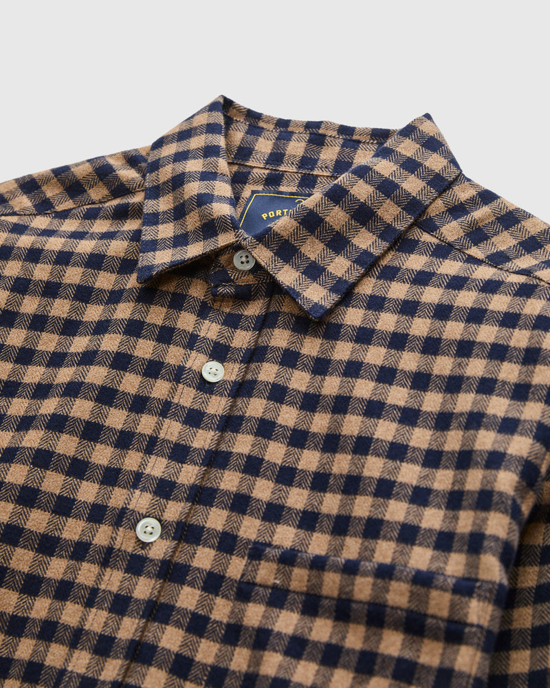 Roca Button-Up Shirt in Brown