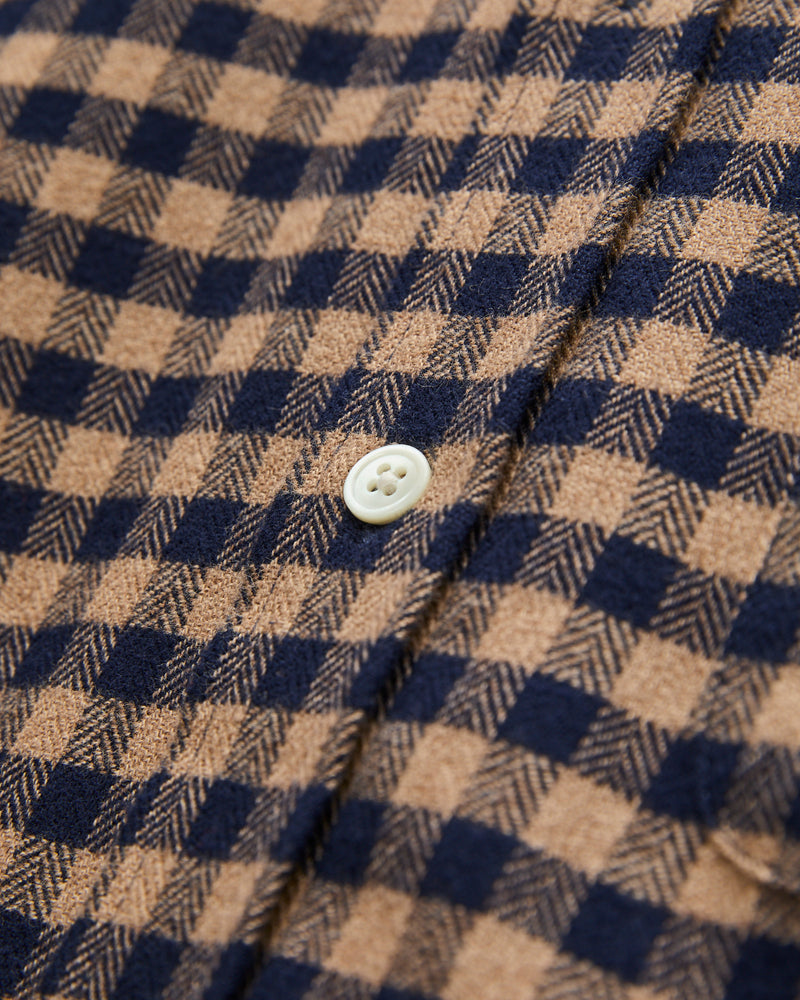 Roca Button-Up Shirt in Brown
