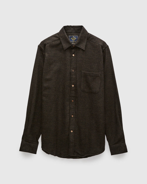 Sounds Button-Up Shirt in Brown