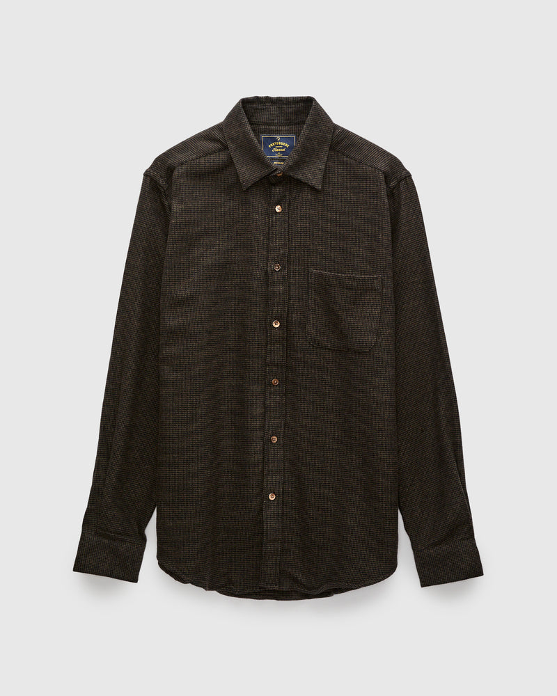 Sounds Button-Up Shirt in Brown