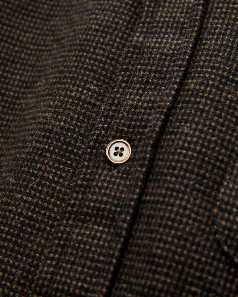 Sounds Button-Up Shirt in Brown