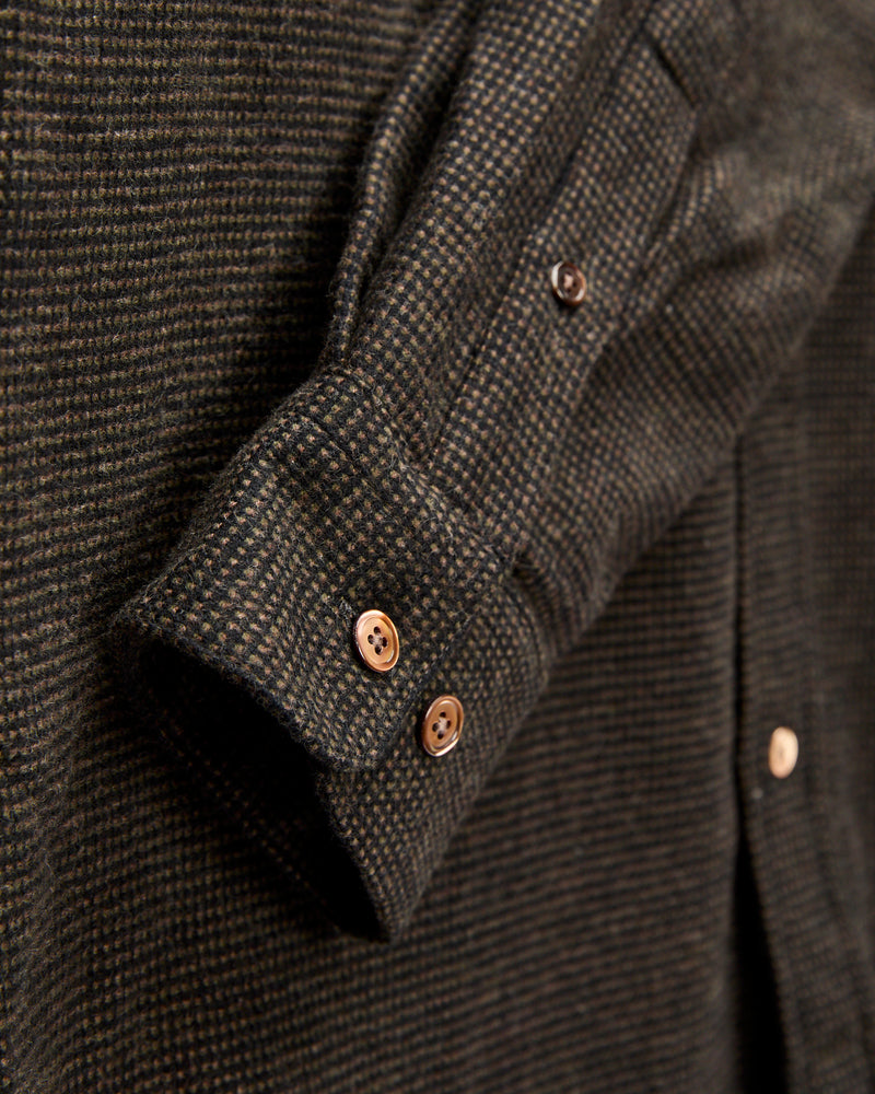 Sounds Button-Up Shirt in Brown