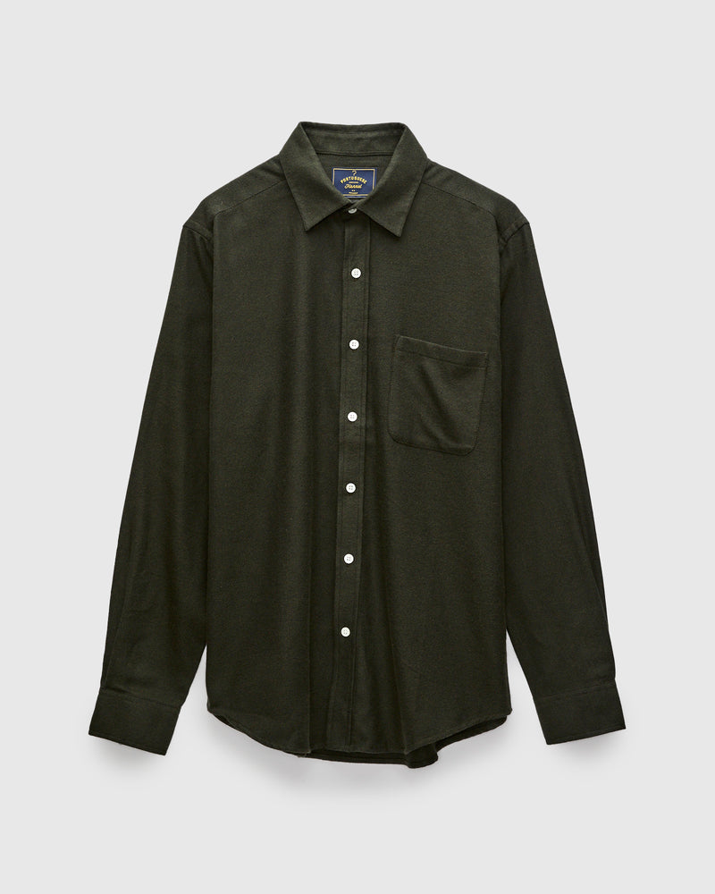 Teca 2 Button-Up Shirt in Forest Green