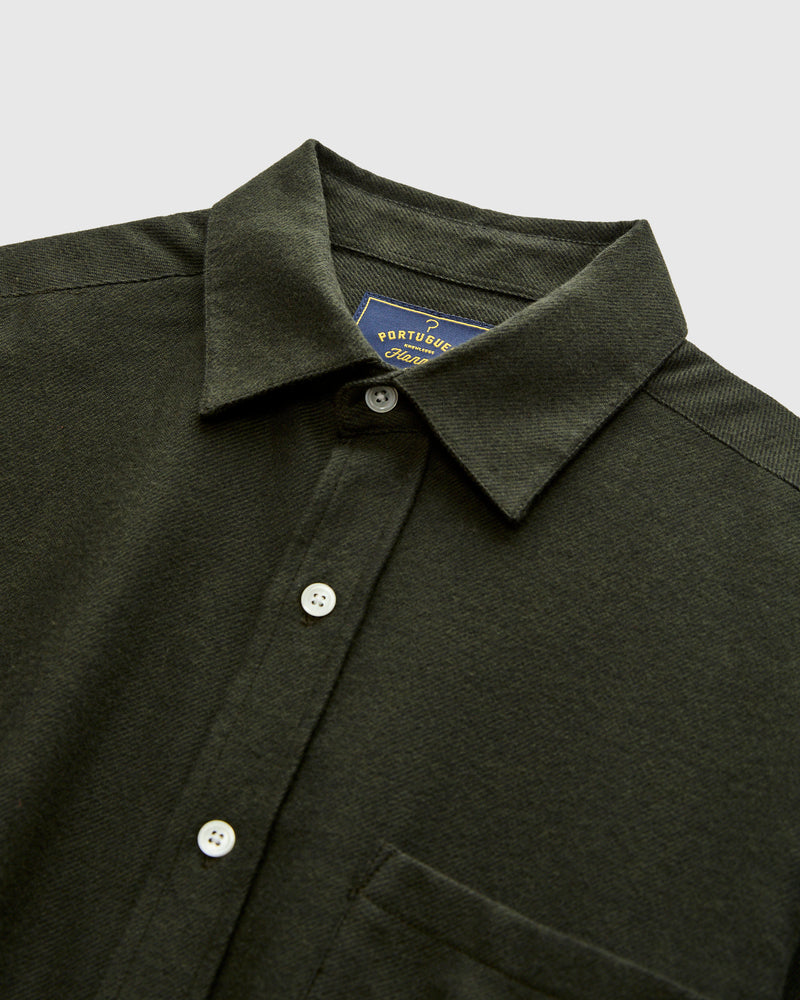 Teca 2 Button-Up Shirt in Forest Green