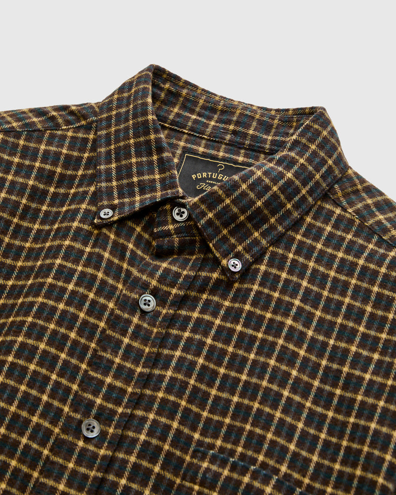 Terra Button-Up Shirt in Brown