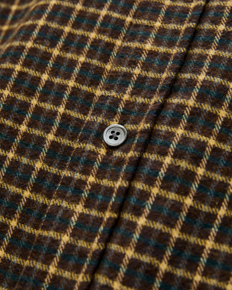 Terra Button-Up Shirt in Brown