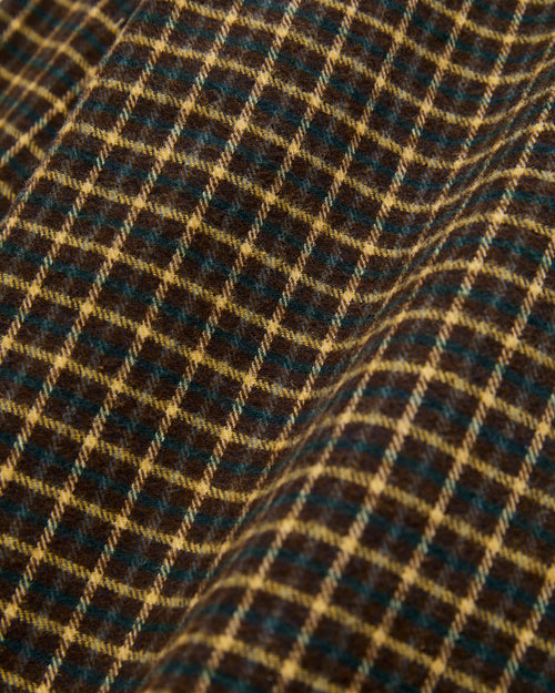 Terra Button-Up Shirt in Brown