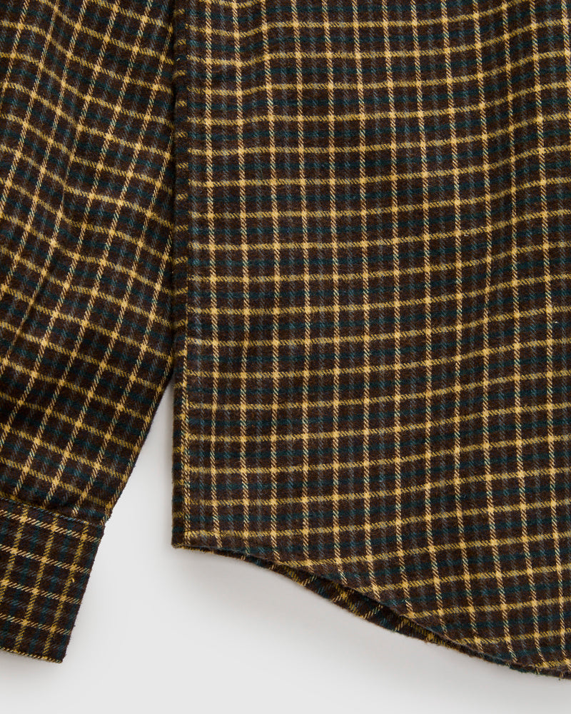 Terra Button-Up Shirt in Brown