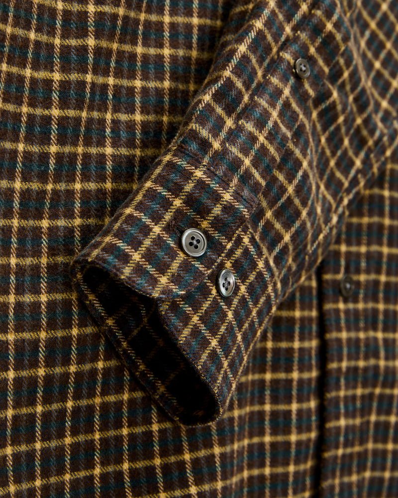 Terra Button-Up Shirt in Brown