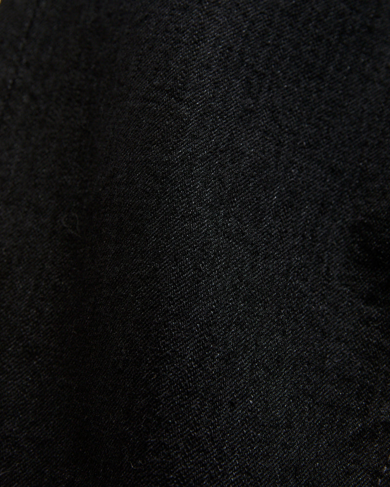 XX-019-BK 14oz Rinsed Double Black Selvedge Denim - Relaxed Tapered Fit