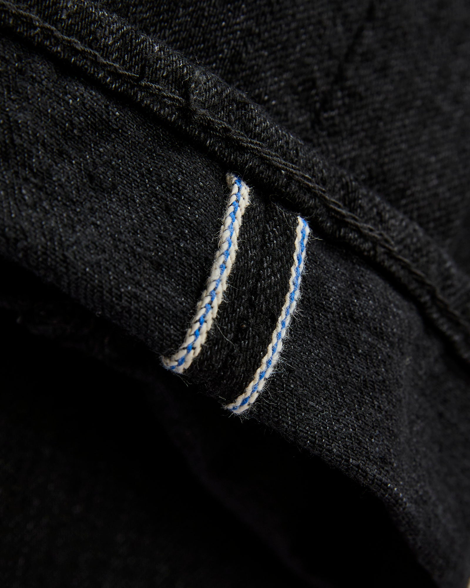その他 OJ DENIM 34 BLACK XX-019-BB 14oz Black Unsanforized Selvedge Denim - Relaxed Tapered