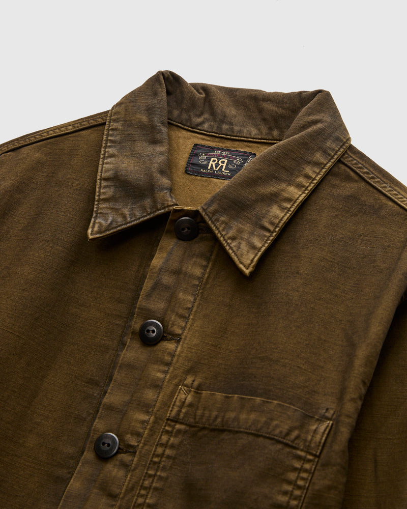 Asher Overshirt in Washed Brown