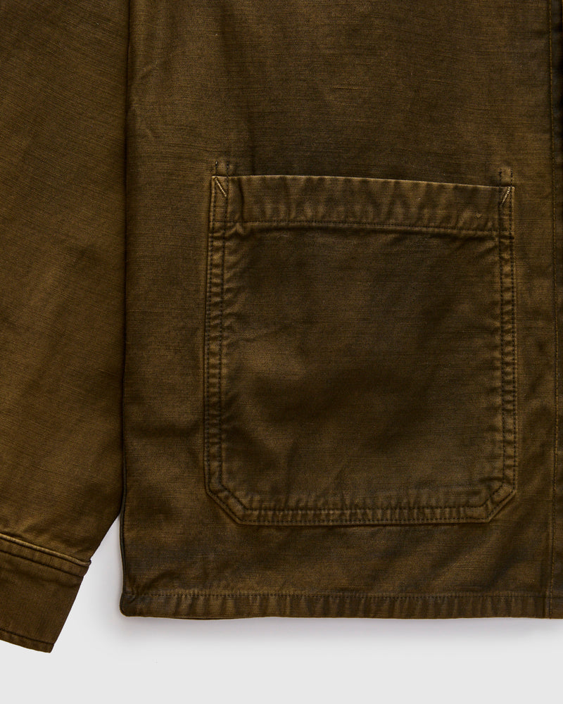 Asher Overshirt in Washed Brown