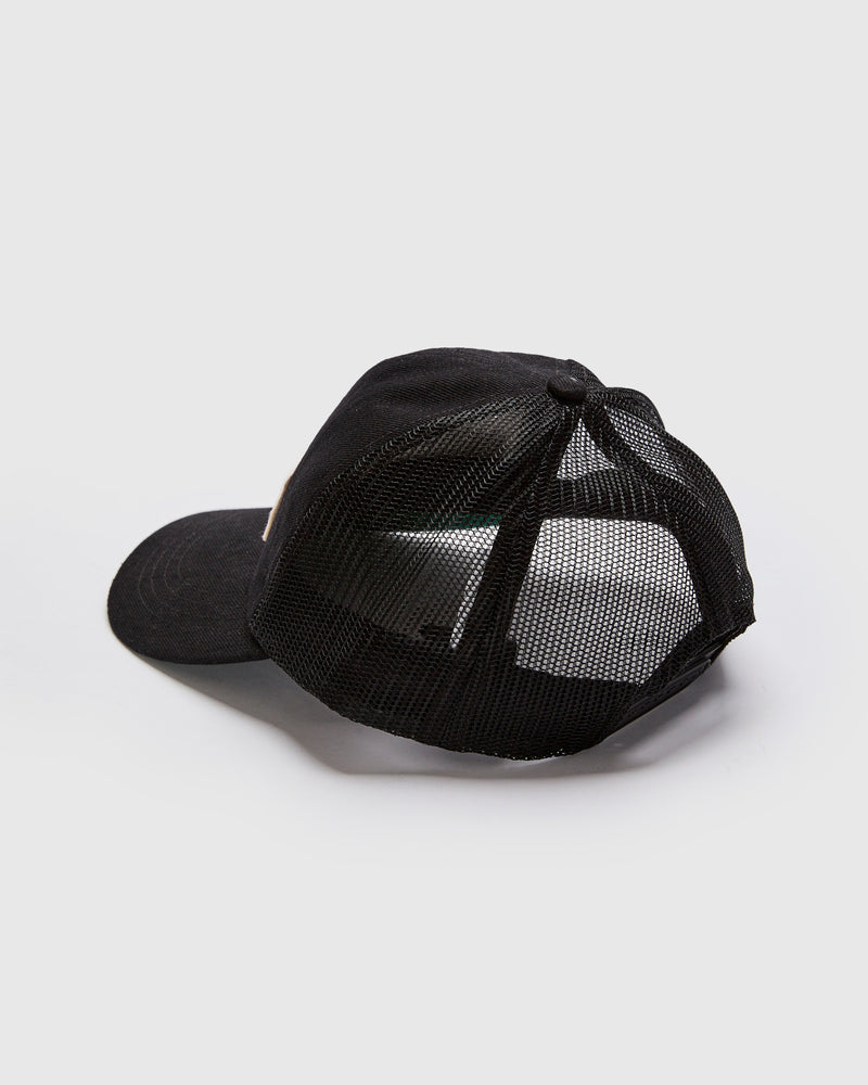 Double RL Trucker Cap in Black