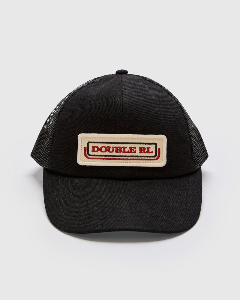 Double RL Trucker Cap in Black