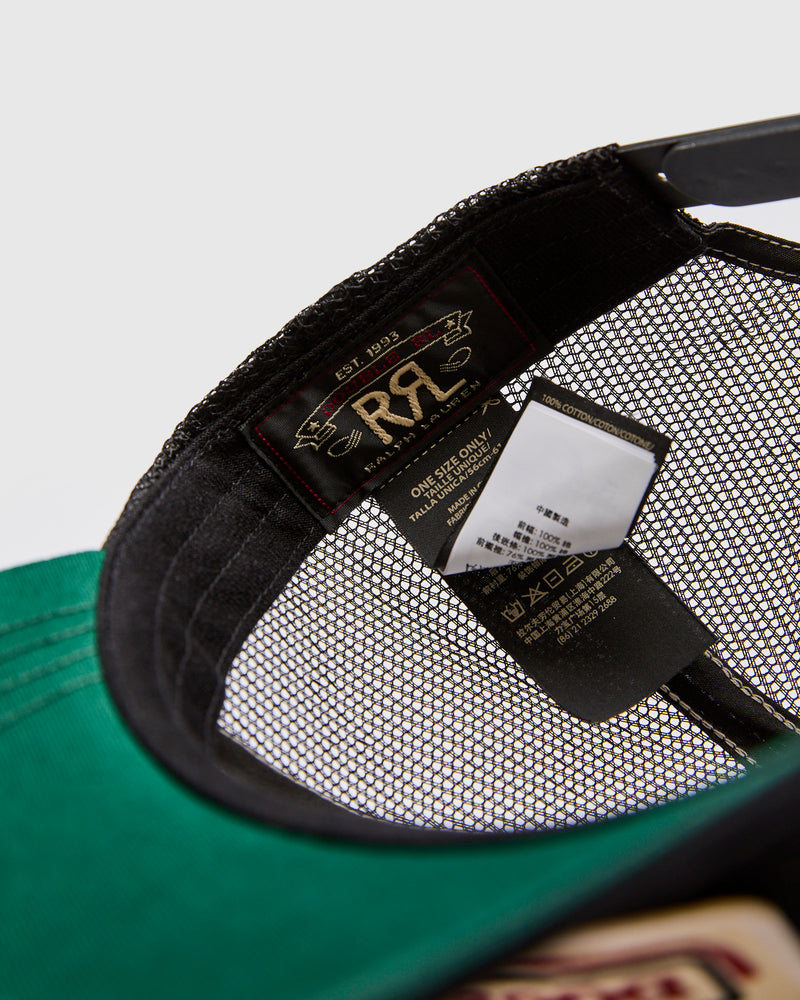 Double RL Trucker Cap in Black