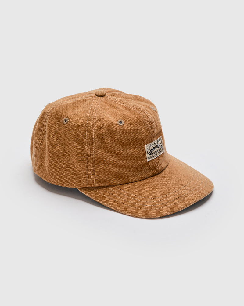 Double RL & Co. Canvas Sportsman Cap in Tan