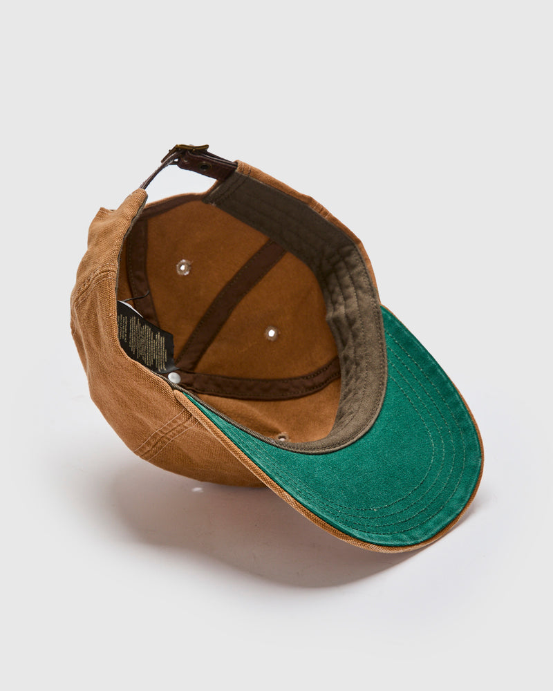 Double RL & Co. Canvas Sportsman Cap in Tan
