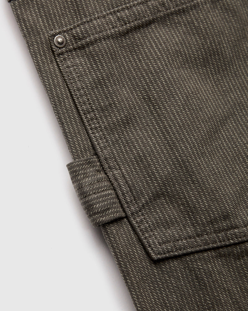 Hamilton Carpenter Pants in Black/White Twill