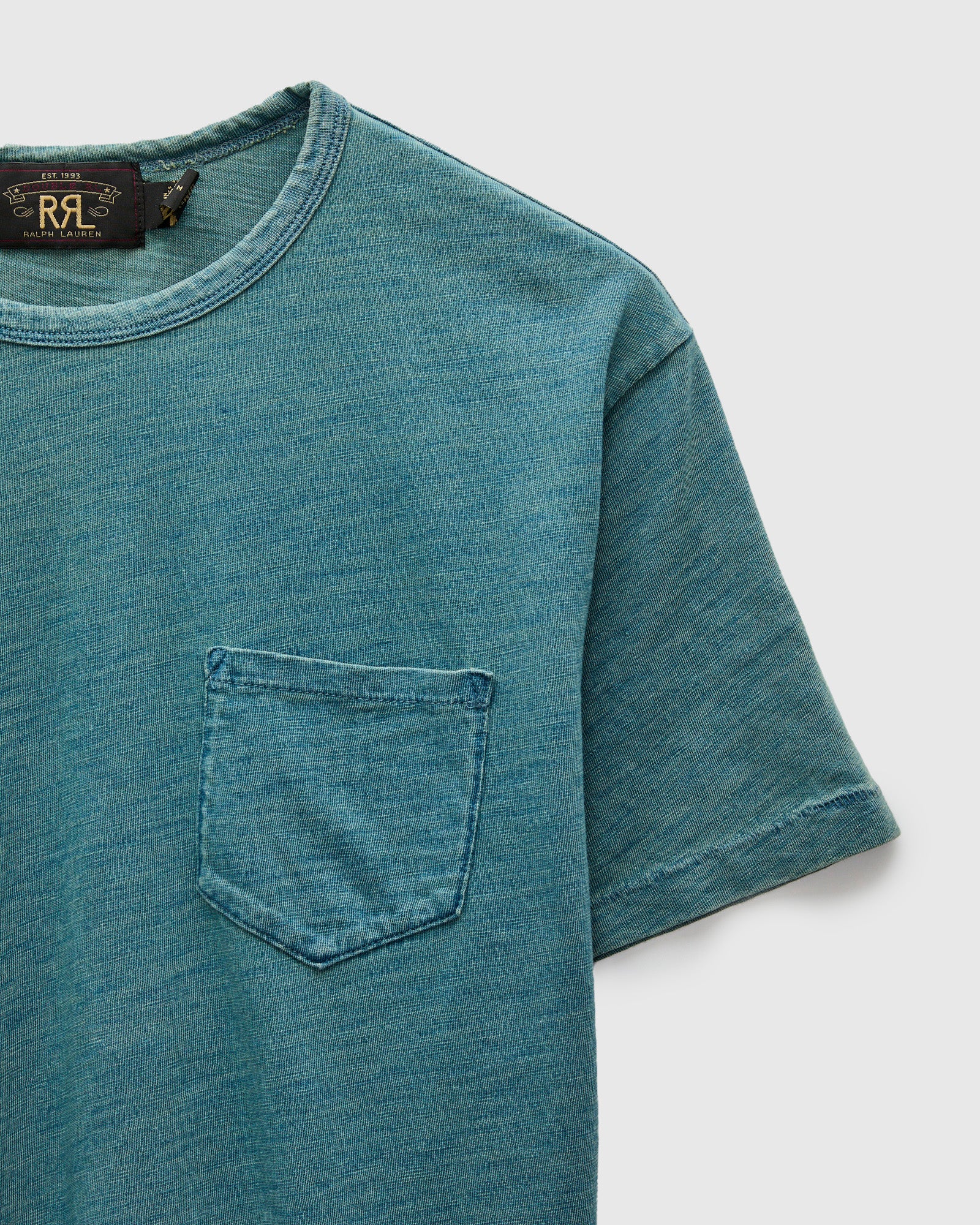 Slub Jersey Pocket T-Shirt in Washed Indigo – Blue Owl Workshop