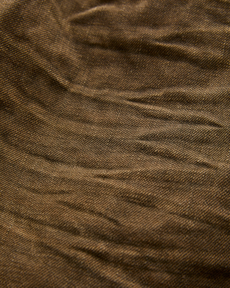 "Distressed Brown" 13.5oz Washed Denim - Slim Fit