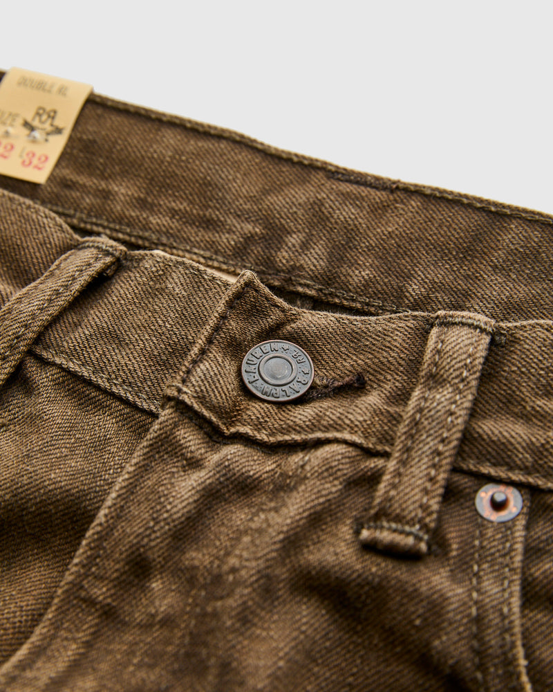 "Distressed Brown" 13.5oz Washed Denim - Slim Fit