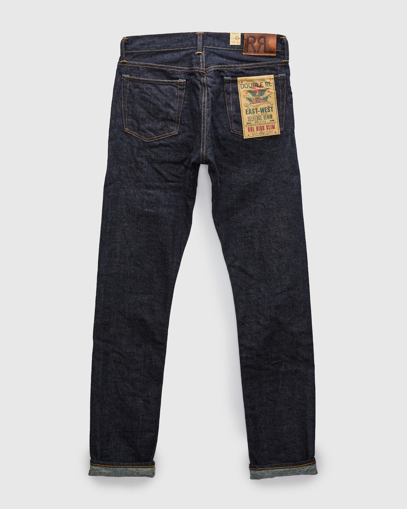 "East-West" 16oz Rinsed Selvedge Denim - High Slim Fit