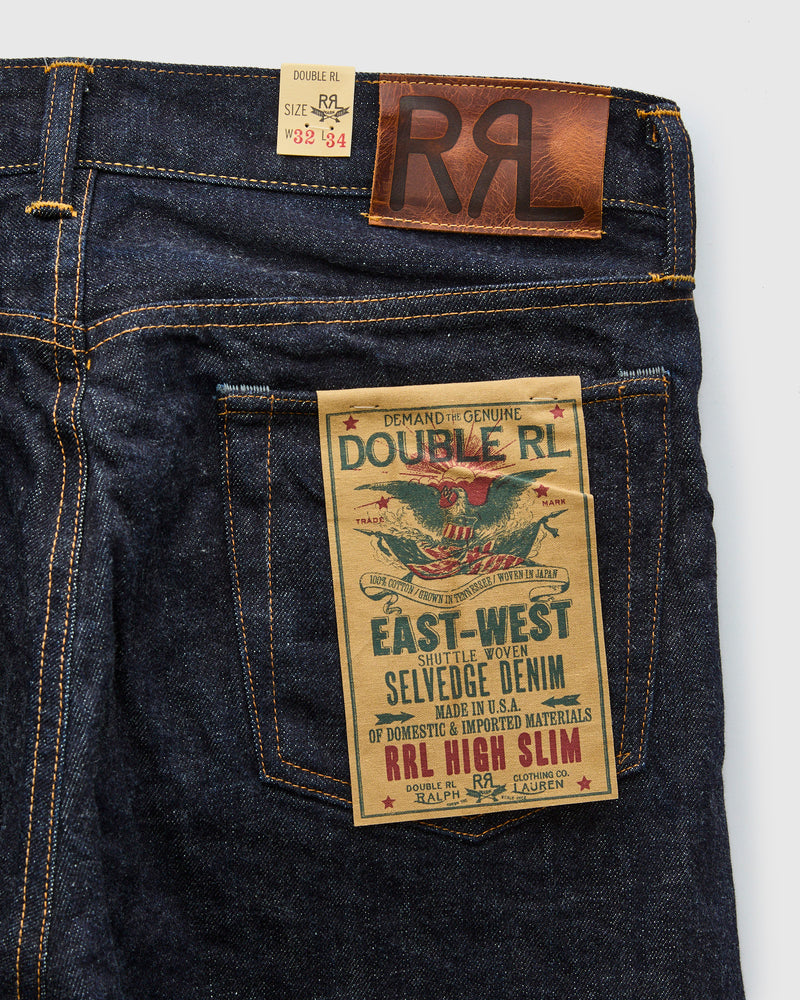 "East-West" 16oz Rinsed Selvedge Denim - High Slim Fit