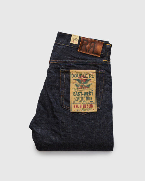 "East-West" 16oz Rinsed Selvedge Denim - High Slim Fit