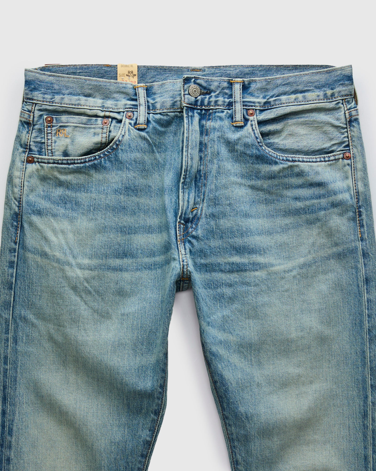 DOUBLE RL/SLIM FIT DENIM SELVADGE【美品】 Lawton Wash