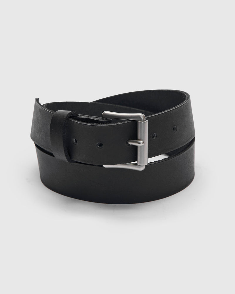 Pioneer Leather Belt in Black