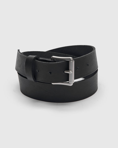 Pioneer Leather Belt in Black – Blue Owl Workshop Pioneer Leather Belt in Black – Blue Owl Workshop