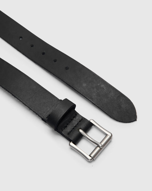 Pioneer Leather Belt in Black