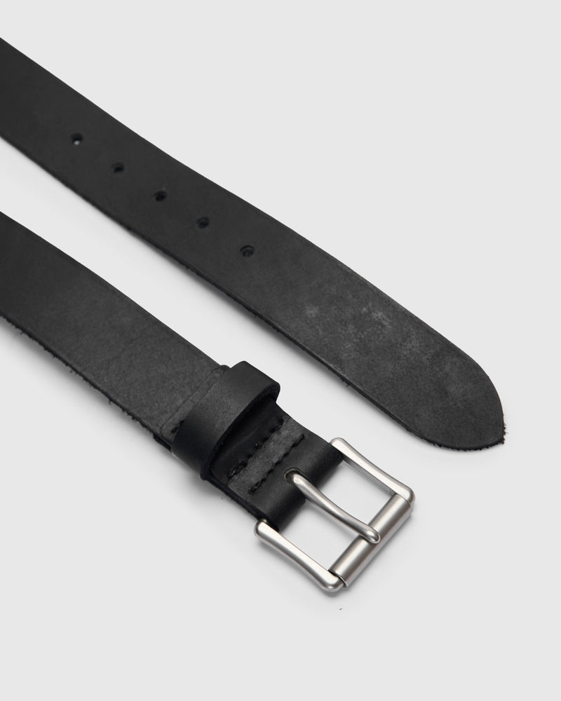 Pioneer Leather Belt in Black