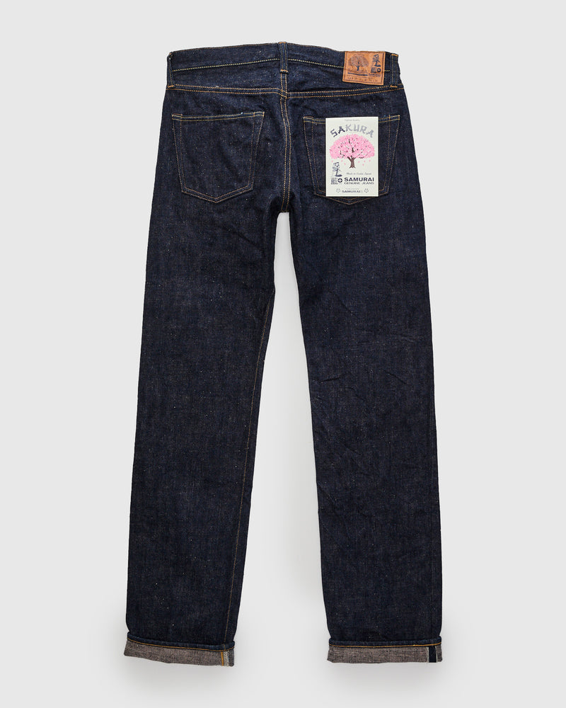 S500AX-SA "Ai-Plus Sakura" 18oz Natural Indigo Selvedge Denim - Regular Straight Fit