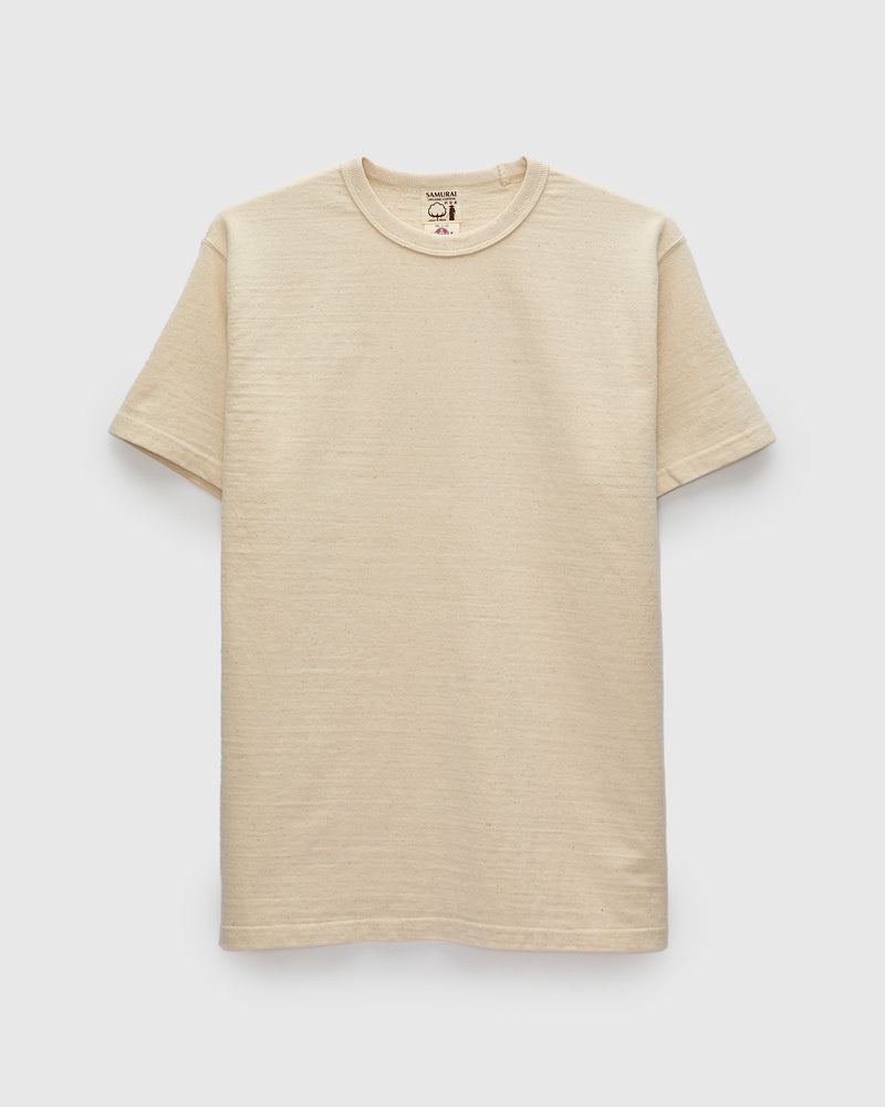 "Samurai Cotton Project" T-Shirt in Natural