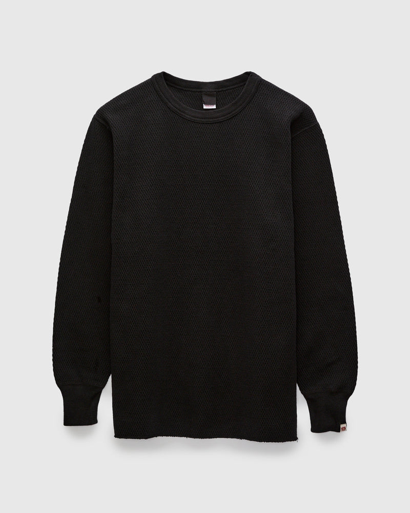 Double Honeycomb Thermal Shirt in Black