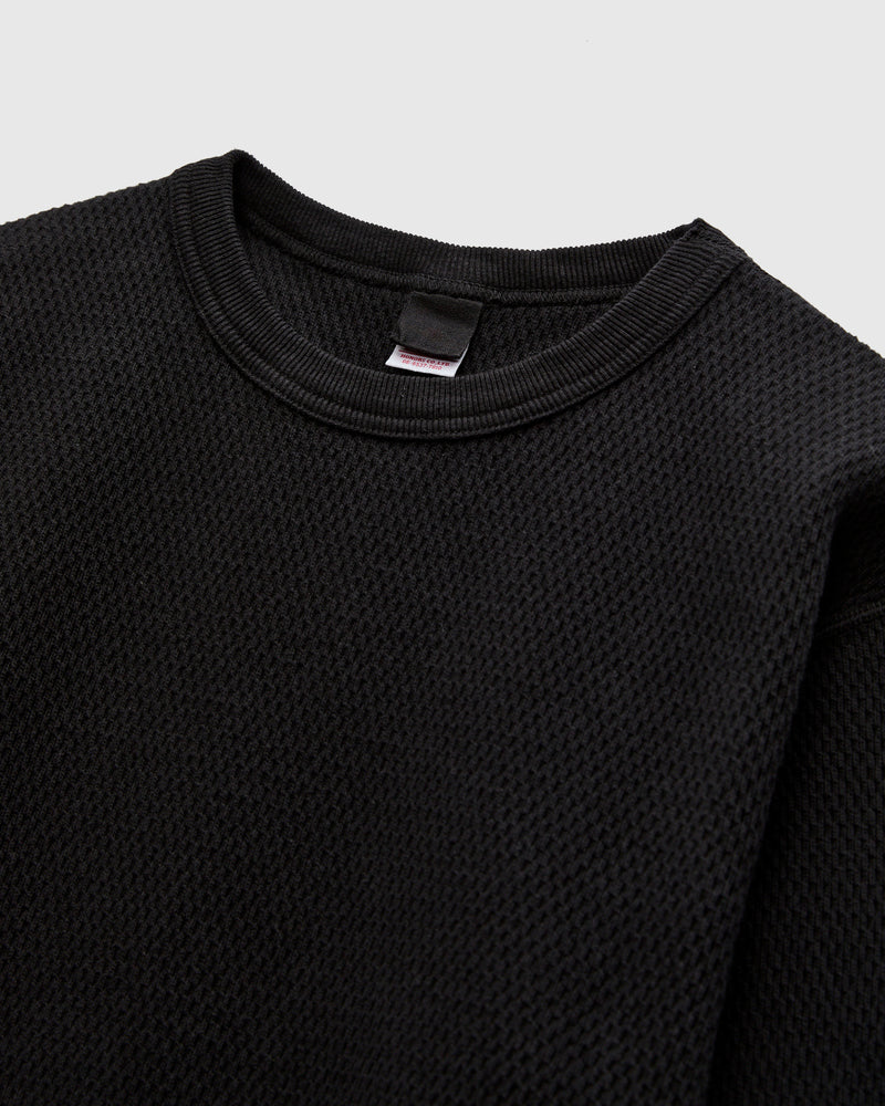 Double Honeycomb Thermal Shirt in Black