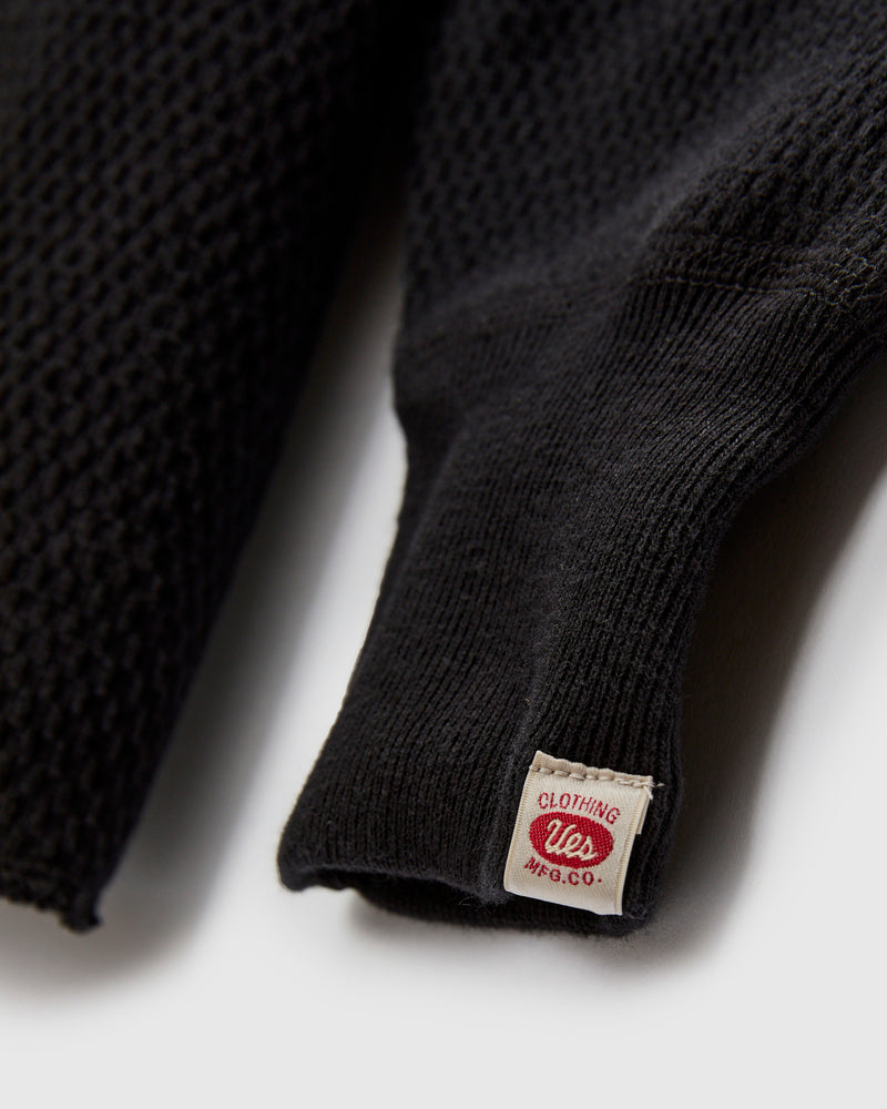 Double Honeycomb Thermal Shirt in Black