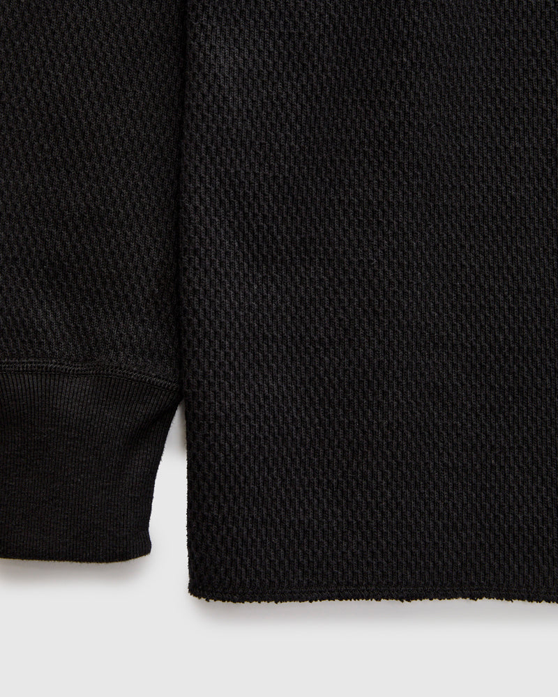 Double Honeycomb Thermal Shirt in Black