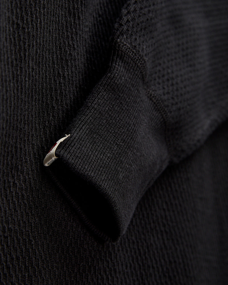 Double Honeycomb Thermal Shirt in Black