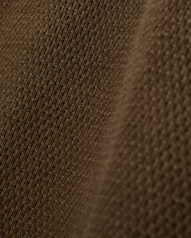 Double Honeycomb Thermal Shirt in Brown