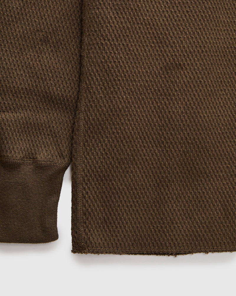 Double Honeycomb Thermal Shirt in Brown