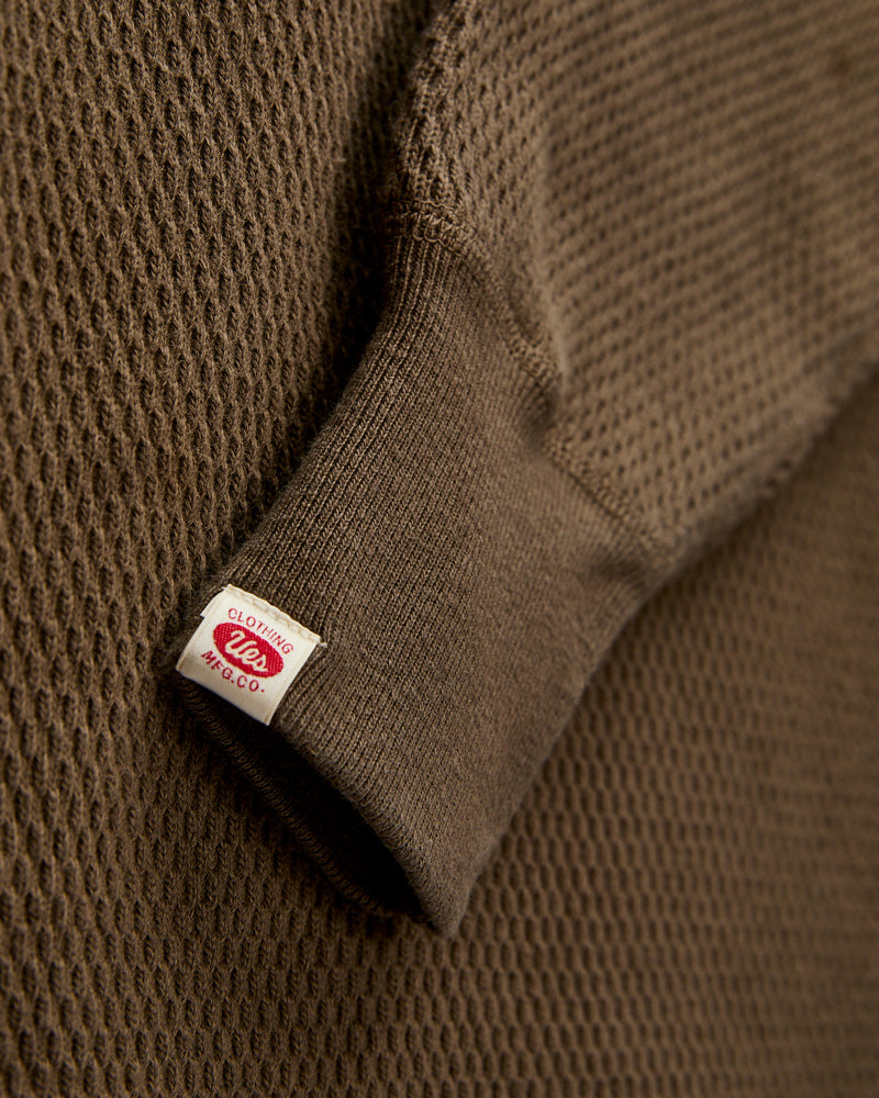 Double Honeycomb Thermal Shirt in Brown