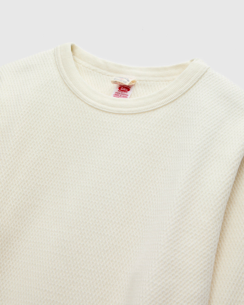 Double Honeycomb Thermal Shirt in Off White