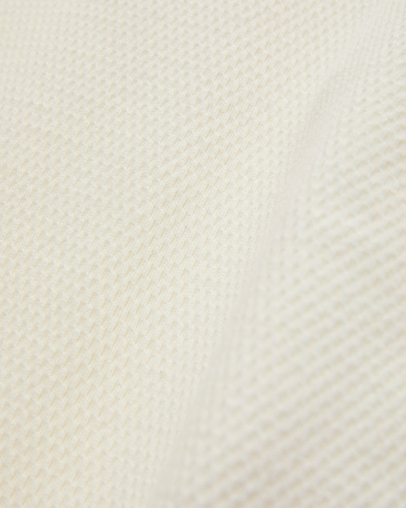 Double Honeycomb Thermal Shirt in Off White