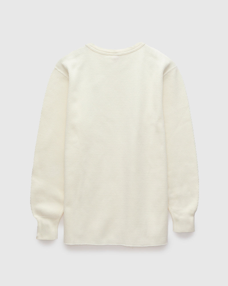 Double Honeycomb Thermal Shirt in Off White