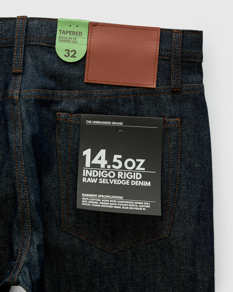 UB201 14.5oz Selvedge Denim - Tapered Fit